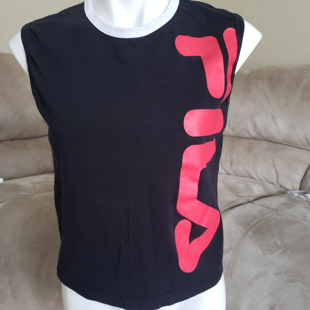 FILA Cropped Muscle Tank Size XL